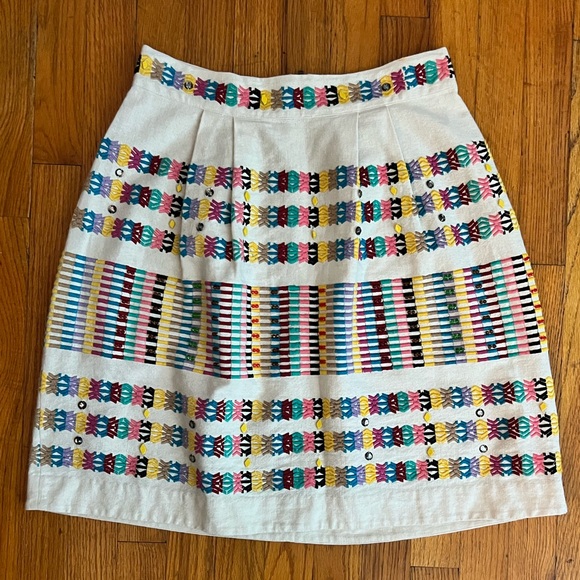 Anthropologie Akemi + Kin Embroidered Detail Skirt - Picture 2 of 5